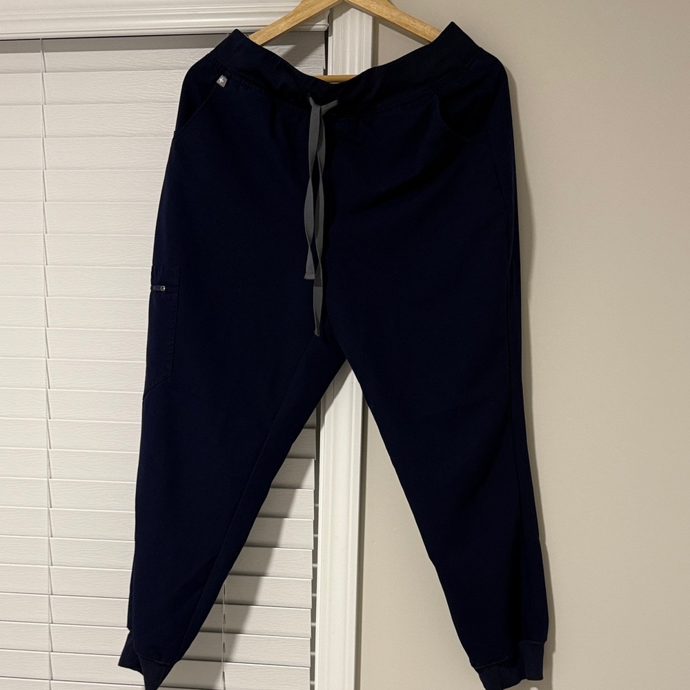Figs women’s high waisted joggers size large petite navy
